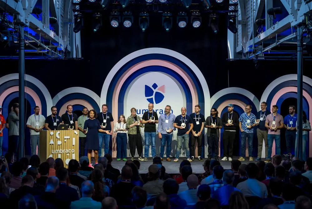 Bild på alla Umbraco MVPs utsedda på Codegarden 2026