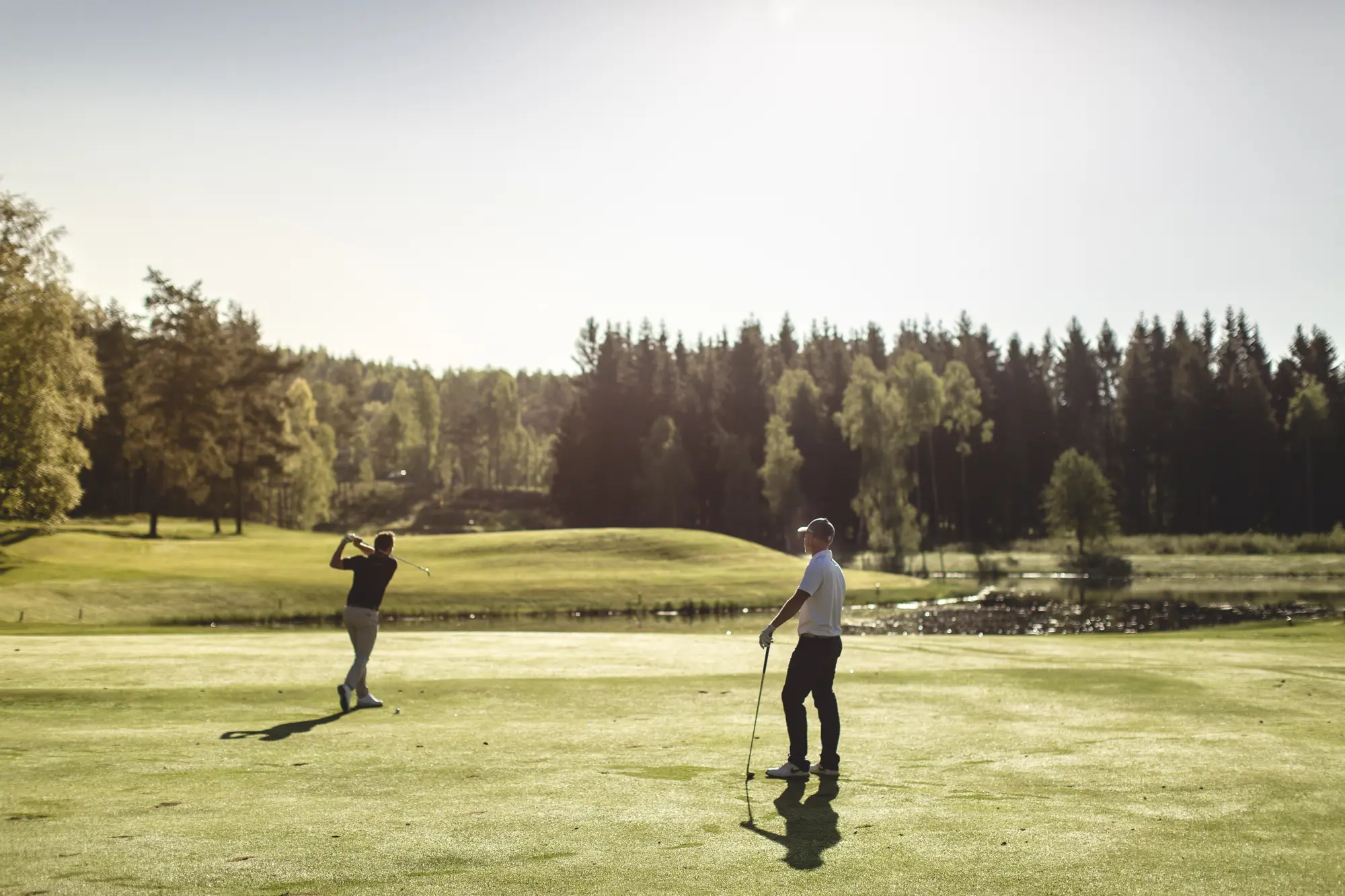 1934 anlades de första hålen. Nu bjuder golfbanan på 36 hål och banor i toppklass. Foto: Hooks Herrgård.