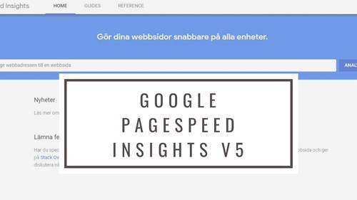 Google Pagespeed Insights version 5