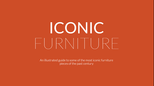 Iconic Furniture's hemsida med fonten 'Lato'